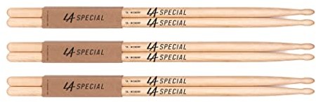 ProMark LA Specials 7A Hickory pałeczki do perkusji, owalna końcówka drewniana, trzy pary LA7AW-3P