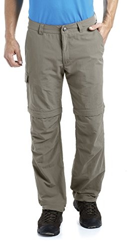 Maier Sports męskie Outdoor Spodnie Zipp-Off TRAVE, brązowy, S 133005K