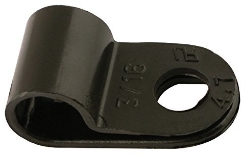 Connect 30350 P Clip Black Nylon 4,8 Pack 100 LAS30350