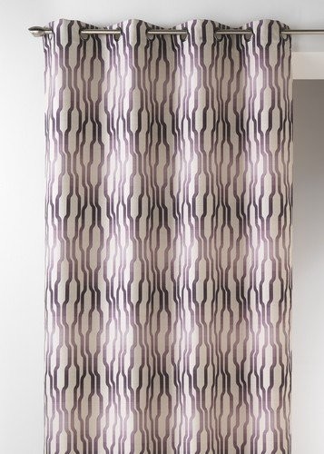 Homemaison Home Maison 09341  8-AL zasłona, tkanina żakardowa z okrągłymi oczkami, 140 x 260 cm 09342-8-AL Figue