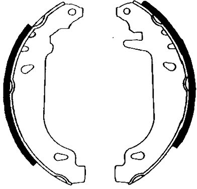 HELLA PAGID Zestaw szczęk hamulcowych 8DB355001-211