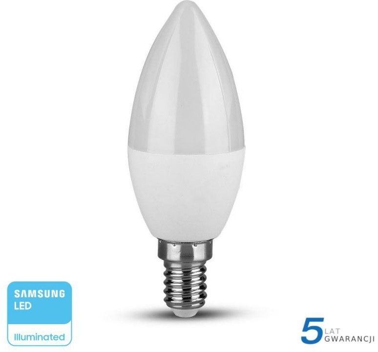 V-TAC Żarówka LED SAMSUNG CHIP 5.5W E14 Świeczka VT-226 6400K 470lm