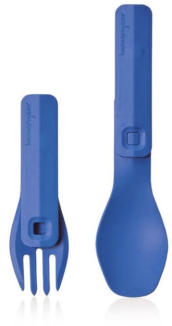 Humangear Łyżka + widelec do pracy Humangear GoBites Click - blue HG0452