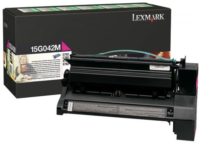 Lexmark Wyprzedaż Oryginał Kaseta z tonerem do C-752/762 X752 | zwrotny | 15 000 str | magenta 15G042M_wyp