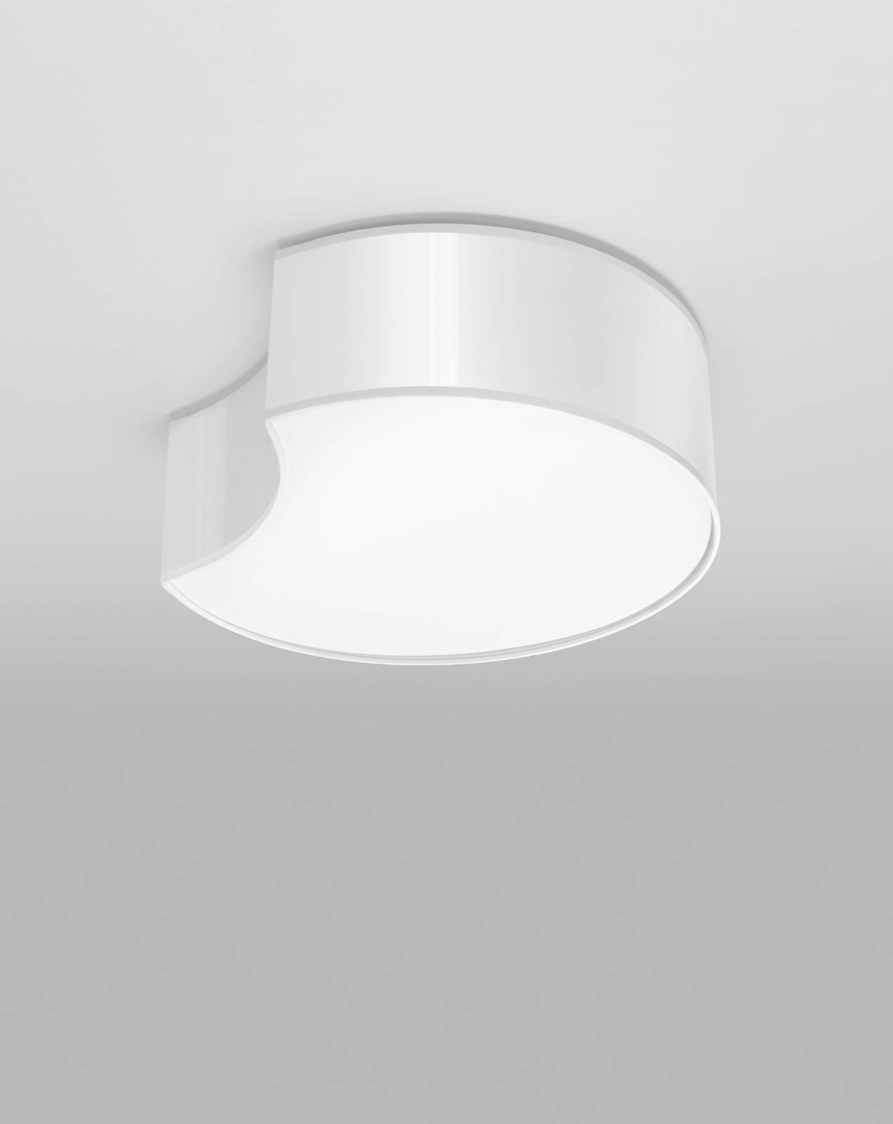 Sollux Lighting Plafon CIRCLE 1 biały lampa abażur koło na sufit nowoczesna E27 LED Sollux Lighting SL.1050