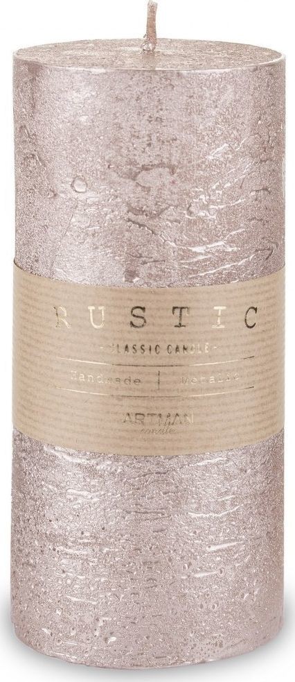 Art Pol Pol Pl Rose Gold Świeca Rustic Metalic Walec Duży 134768