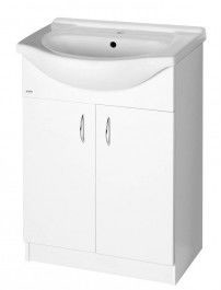 Aqualine SIMPLEX ECO 65 szafka umywalkowa wraz z umywalką 63x83,5x30,7cm SIME650