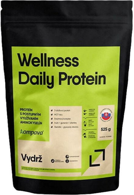 Kompava Wellness Daily Protein 525 g truskawkowo malinowy