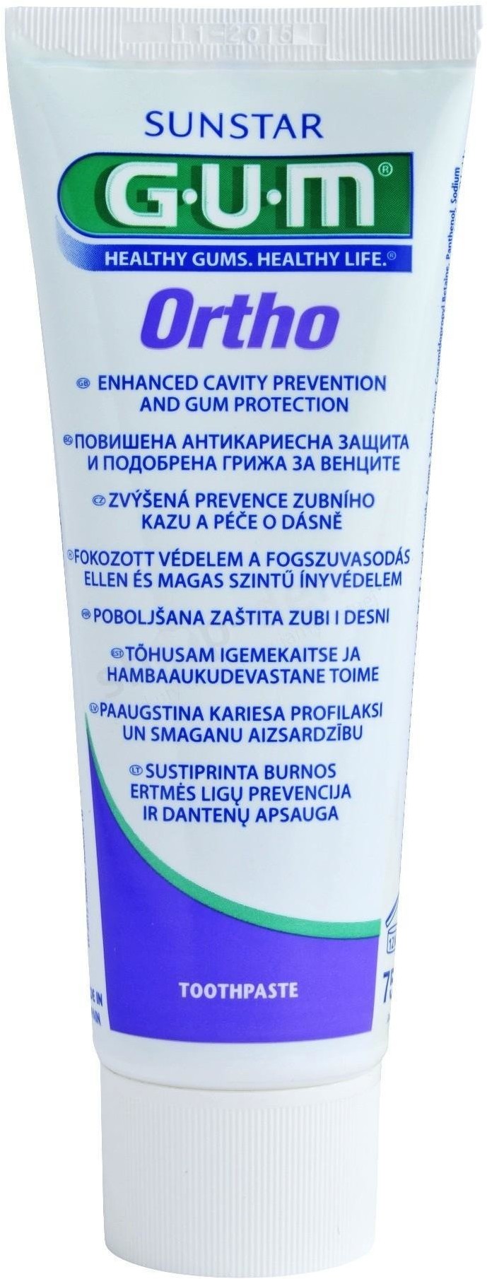 GUM Butler Ortho (3080) - pasta do zębów zwalczająca próchnicę oraz podrażnienia jamy ustnej 75ml