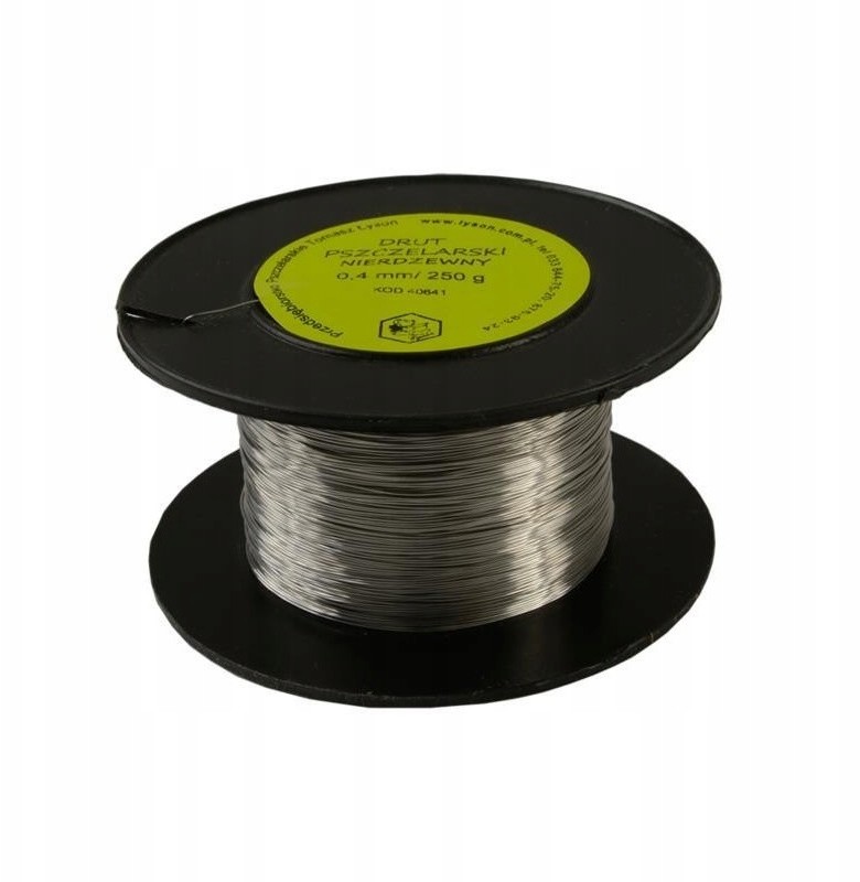 Drut nierdzewny do ramek 0,4 mm - 250g do węzy