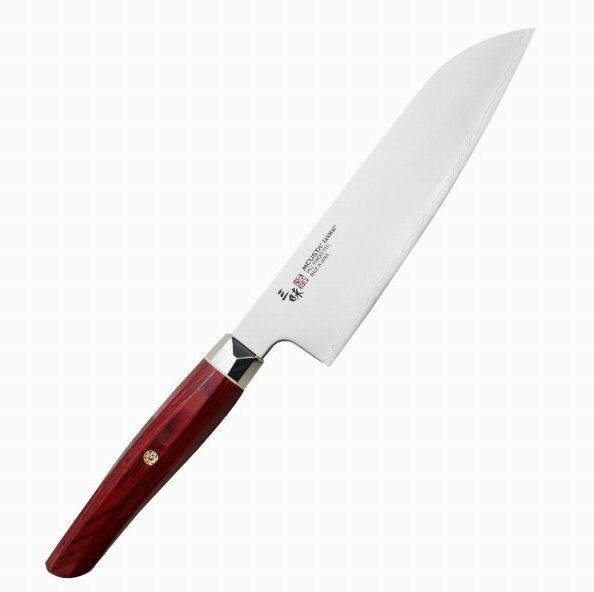 Mcusta Zanmai Mcusta Zanmai Red Revolution SPG2 Nóż Santoku 18cm ZRR-1203G