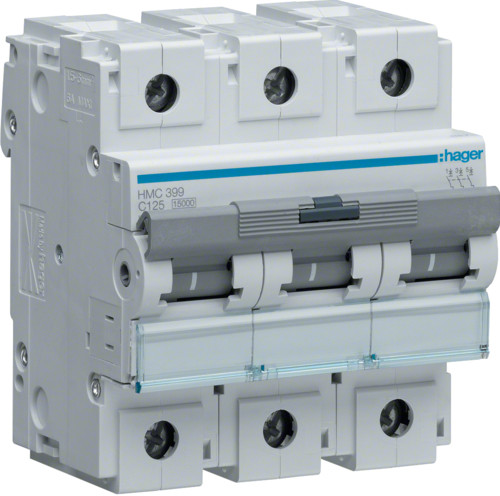 Hager  Wyłącznik-nadprądowy-3P-C-125A-15kA-typ-AC-HMC399 HMC399