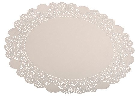 SemyTop Tort semy koronka, okrągła, 36 cm, biały, 100 sztuk, 5er Pack (5 X 100 sztuk) ST-3021