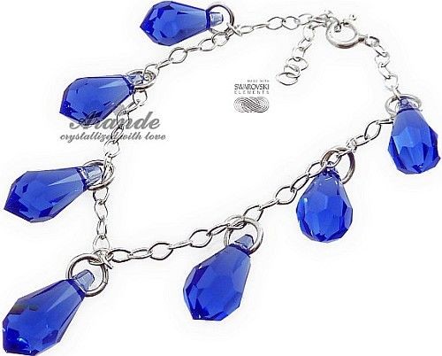 Swarovski Arande Bransoletka Sapphire Srebro Certyfikat 3235122493