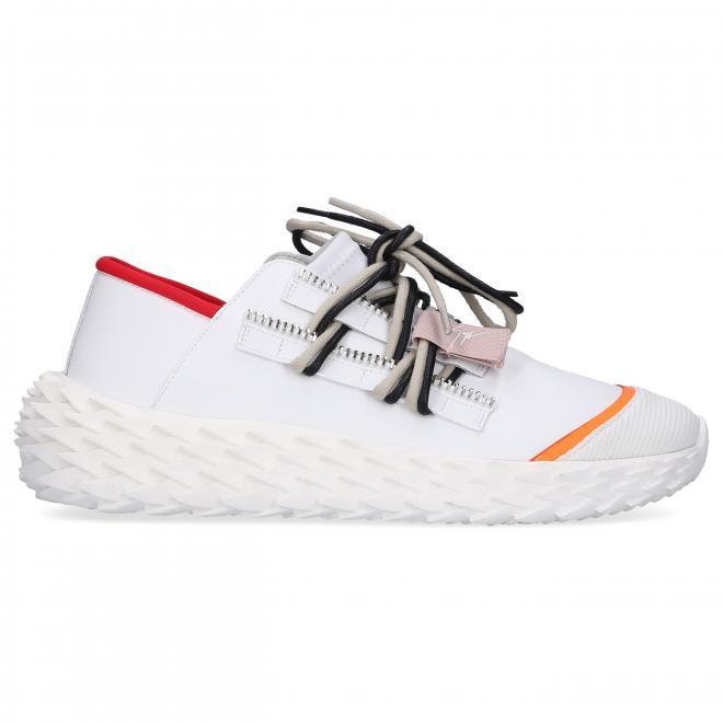 Giuseppe Zanotti Trampki niskie URCHIN skóra cielęca biały