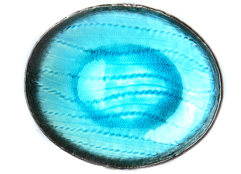 MIJ Talerz owalny Sky Blue 24 cm MIJ