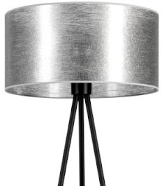 Britop Stojąca LAMPA loftowa NEVOA 151930104 okrągła OPRAWA podłogowa na trójnogu srebrna 151930104