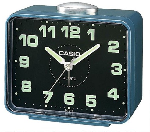 Casio TQ-218  2EF  alarm clock  bransoletka kwarcowy mechanizm zegarowy  Analogue  alarm  pasek ze stali nierdzewnej Srebrny TQ218/2