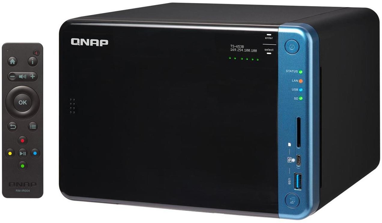 Qnap TS-653B-4G 6xHDD 4x1.5-2.3GHz 4GB 5xUSB,2xLAN