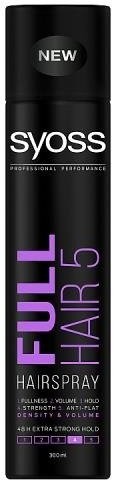 Syoss Full Hair 5 Hairspray lakier do włosów w sprayu Extra Strong 300ml
