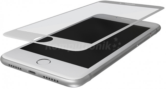 3MK Hardglass Max do iPhone 8 Plus biały (MAXGLAIP8PLWH)
