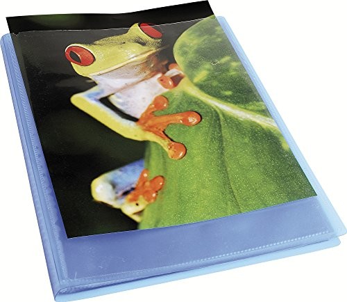Exacompta teczka prezentacyjna Krea Cover polipropylenu, A4 60 koszulki 21 x 29.7 cm, niebieskie 5762E