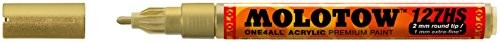 Molotow mołotow mo127306 one4all 127hs # 228 pióro do oznaczania, metaliczne złoto, 6er opakowanie MO127306