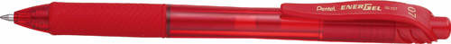 Pentel Pióro kulk EnerGelX BL107 czerwony 12szt)