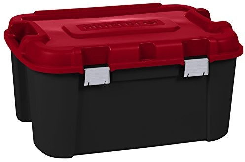 Allibert 229230 Totem profesjonalne transport Case z tworzywa sztucznego 4 rolki Czarny/czerwony 79 x 59,7 x 40,79 cm 140 L 229230