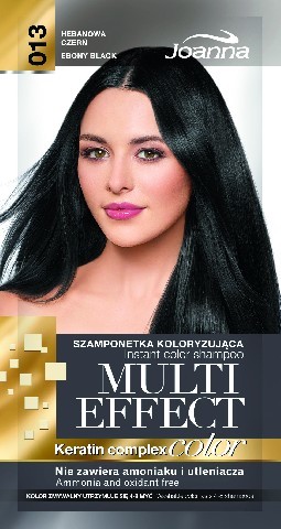 Joanna Multi Effect Color Keratin Complex Szamponetka 13 Hebanowa Czerń 35g