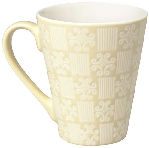 Excelsa etnika Mug 275 ML, porcelana, kolor kremowy, 10.19 x 10.19 x 10 cm 49428