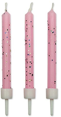 PME pme ca024 kryształki świec, asortyment, tworzywo sztuczne, różowa, 0.5 x 0.5 x 6.2 cm, 10-częściowy CA024