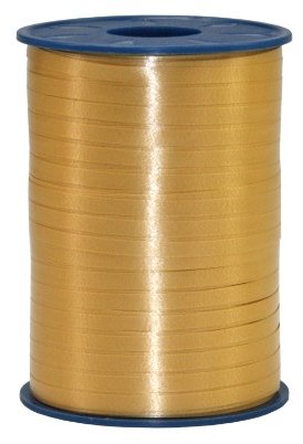 Unbekannt Wstążka na szpuli, szerokość 5 mm, długość 500 m, kolor złoty 2525-634