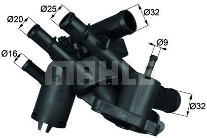 MAHLE TERMOSTAT MAHLE TM4109 VW BORA GOLF IV 1,6FSI 02-06 MAHLE TM 4 109