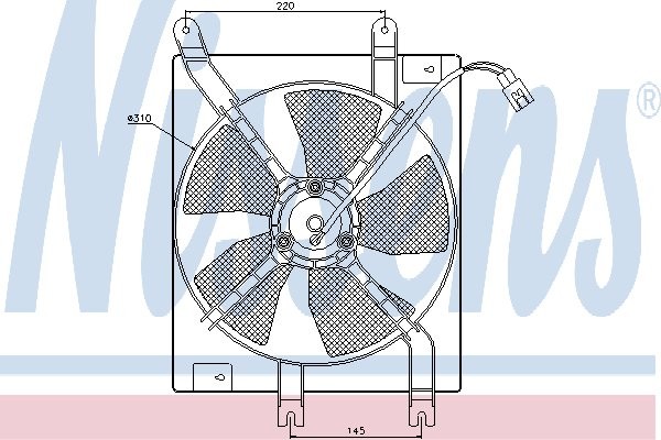 NISSENS Wentylator, kondensator klimatyzacji NISSENS 85356