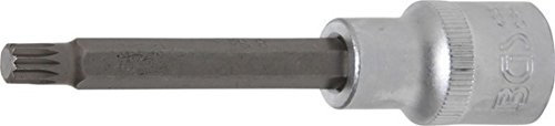 BGS wkładka bit, 1/2 cala, uzębienie wewnętrzne, długość 100 MM, M8, 1 sztuki, 4361