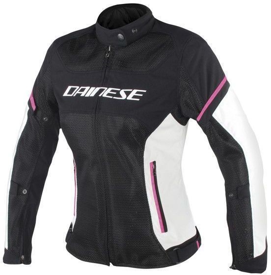 DAINESE Air Frame D1 Lady Tex Jacket Black/Vaporous Gray/Fuxia 44