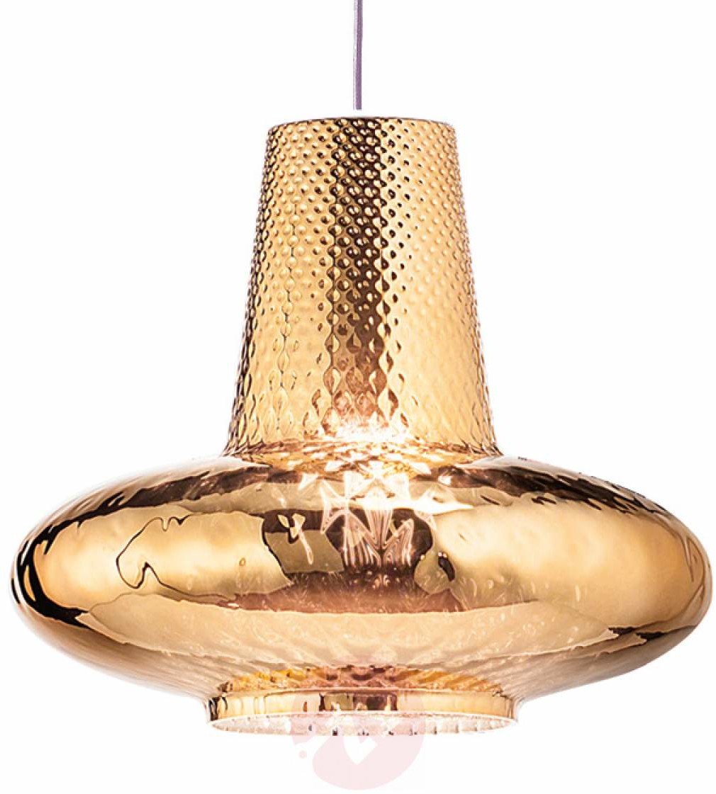AILati Lampa wisząca Giulietta 130 cm stare złoto metalik