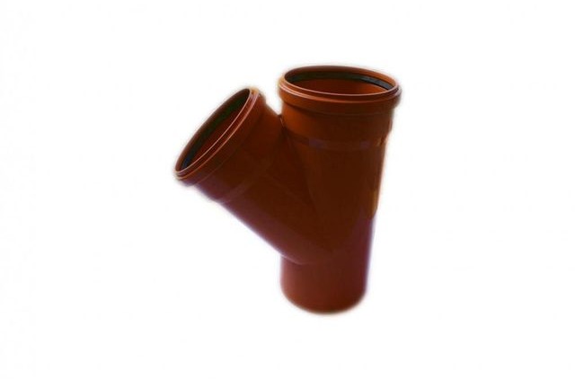 Poliplast Trójnik kanalizacji zewnętrznej KZ 200 X 200 / 45° 200 / 200 mm