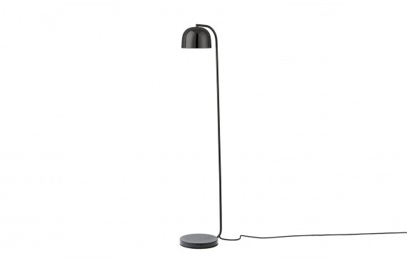Normann Copenhagen Lampa podłogowa Grant 502019 czarna oprawa w stylu nowoczesnym 502019