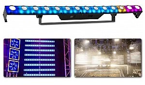 Beamz BBP96S Oświetlacz Bateryjny LED Uplight Par 6x12W RGBWA-UV z bezprzewodowym DMX 150.591