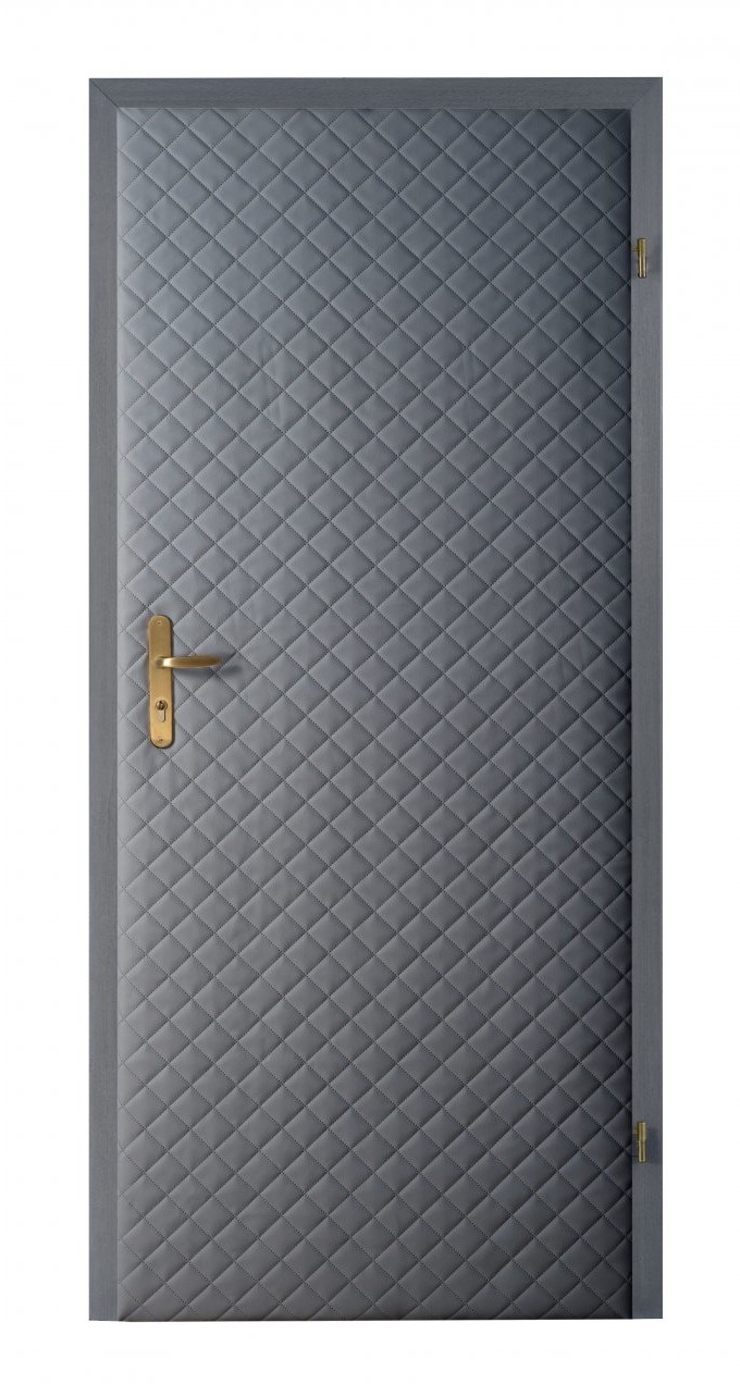 Standom Tapicerka drzwiowa Karo szara drzwi 80/90 cm STANDOM