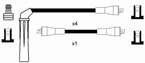 NGK Zestaw przewodów zapłonowych 8200