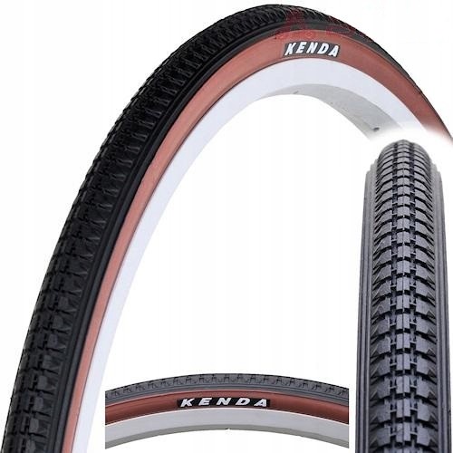 Kenda Opona Rowerowa 32-630 27x1 1/4 Brązowy Bok