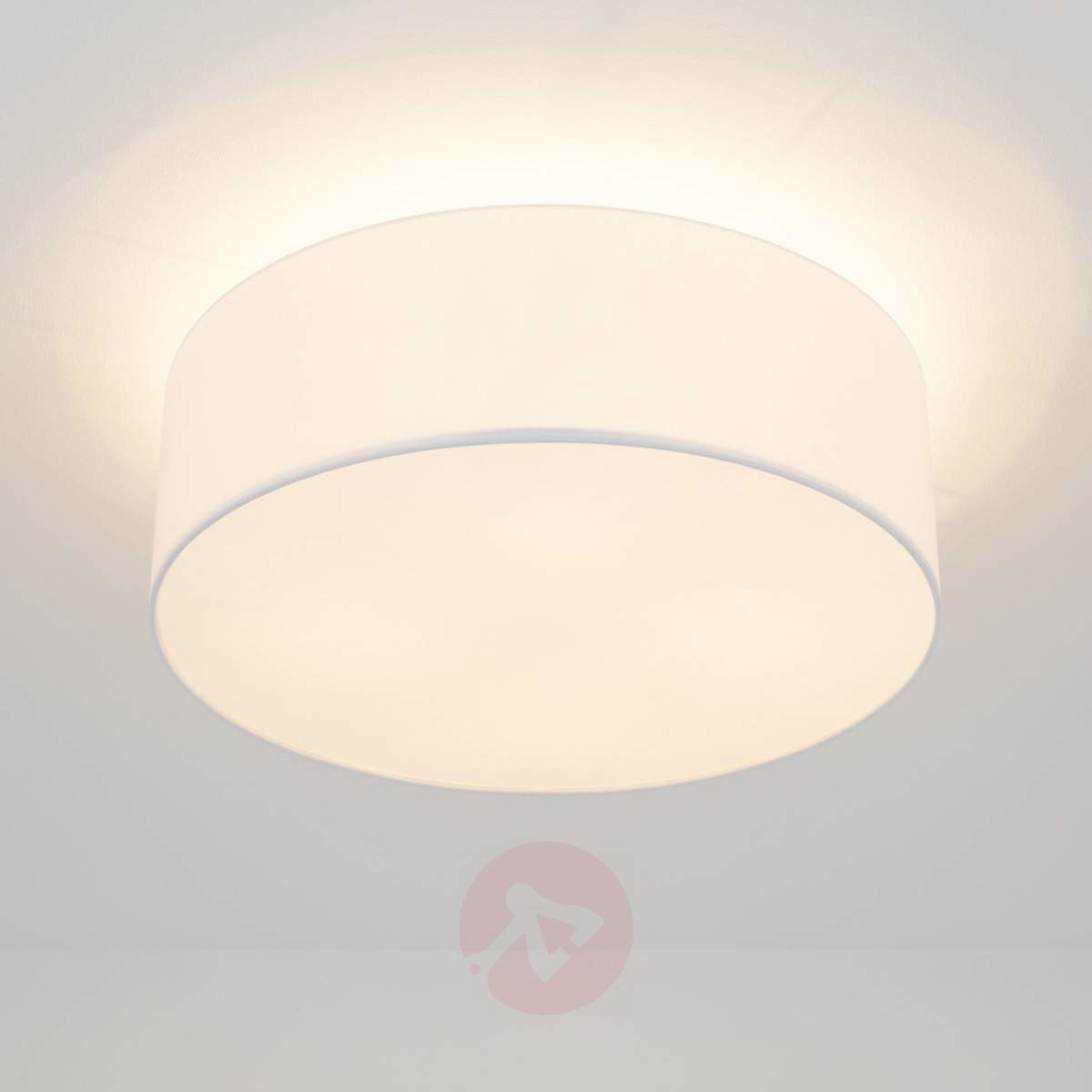 Lampenwelt Lampa sufitowa LED GALA z białym abażurem