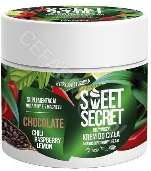 Sweet Secret Odżywczy krem hybrydowy do ciała 200ml CZEKOLADA Z CHILI I OWOCAMI
