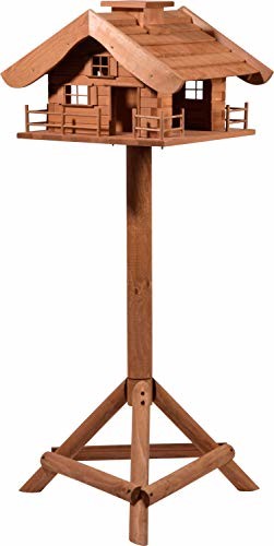 dobar 98370e duży domek dla ptaków Stare czapki ze stojakiem, XXL-domek dla ptaków, 66 x 66 x 136, 5 cm, brązowy, XXL, brązowy 98370e
