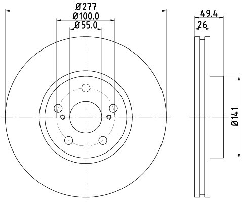 HELLA PAGID Tarcza hamulcowa PAGID 8DD355111-631
