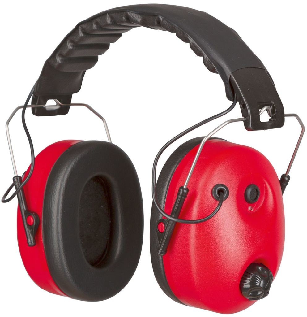 Kerbl Słuchawki ochronne Noise-Cancelling, czerwone i czarne, 34490 Kerbl