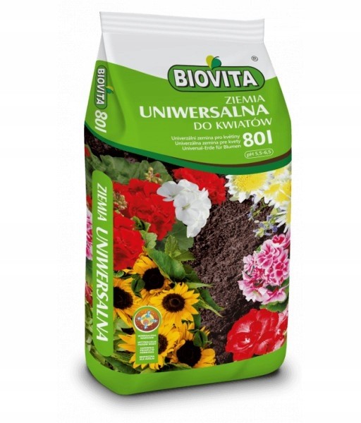 Ziemia uniwersalna do kwiatów Biovita 80L